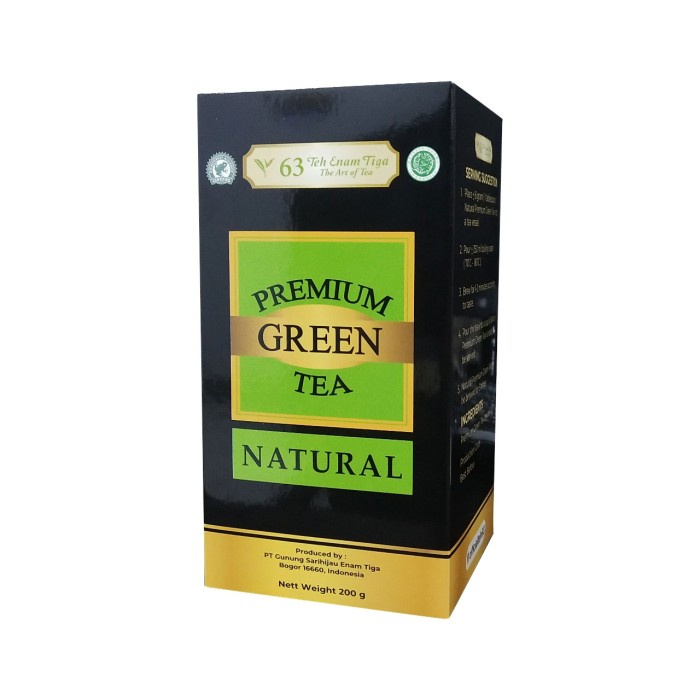 

Teh-Daun- Teh 63 Premium Green Tea Natural 200Gr -Daun-Teh 800 Teh-Makanan-Minuman