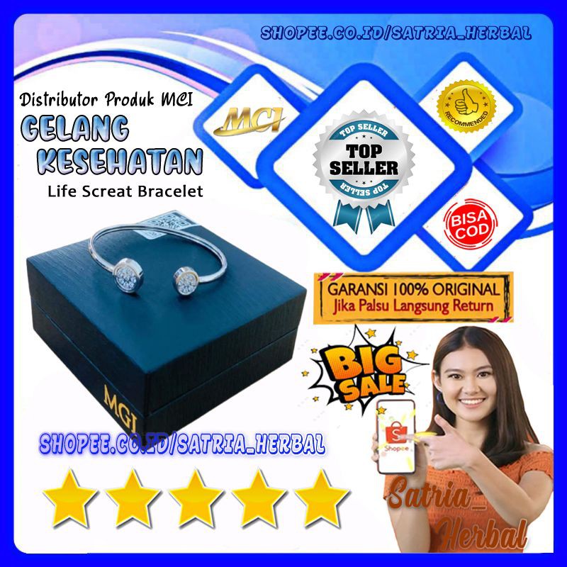 GELANG KESEHATAN - GELANG MCI - GELANG MCI ASLI - GELANG MCI ORI - GELANG LIFE SCREAT BRACELET - GEL
