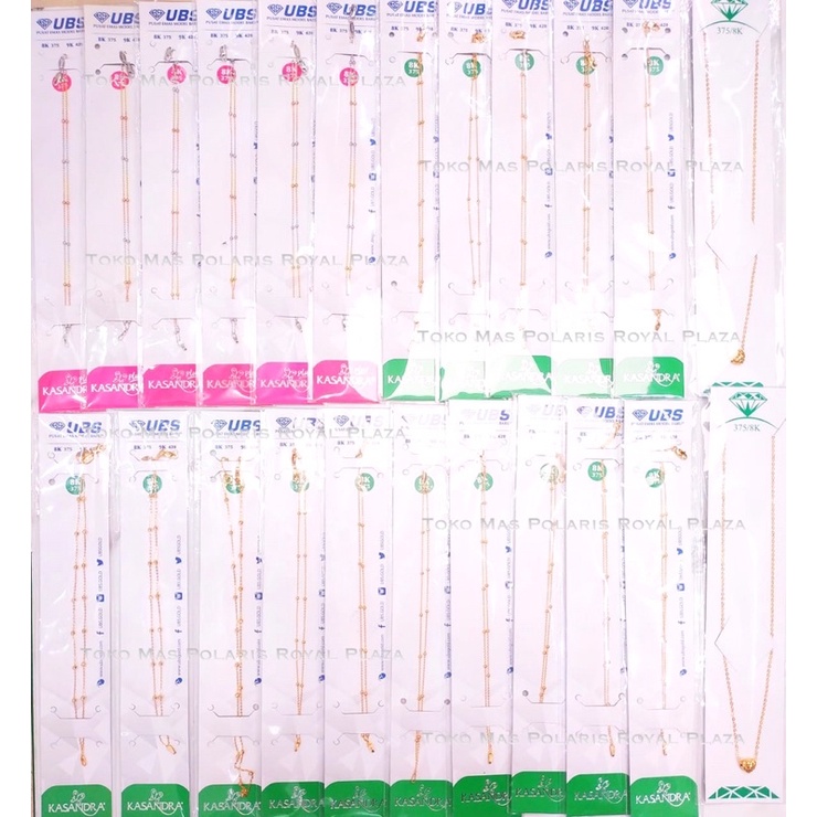 GELANG JEDAR 3 WARNA 2 LAYER BEST SELLER KADAR MUDA 1  GRAM AN PERHIASAN EMAS ASLI (GR1)