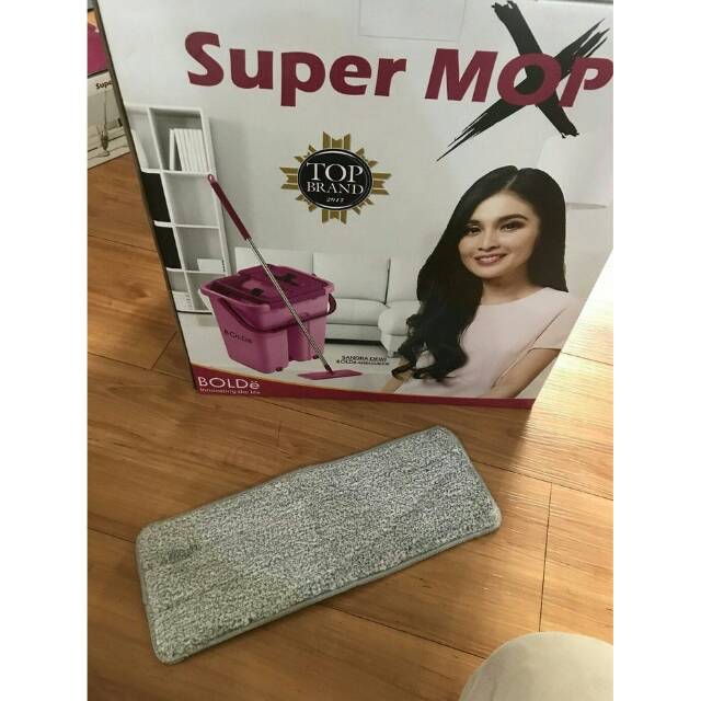 BOLDe ALAT PEL LANTAI SUPER MOP X - Alat Pel Peras dan Bilas Sistem Flat