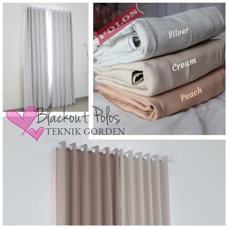 GORDEN BLACKOUT BLAZER POLOS PEACH SILVER CREAM JENDELA PINTU MINIMALIS TIRAI TERLARISS...,,,,,