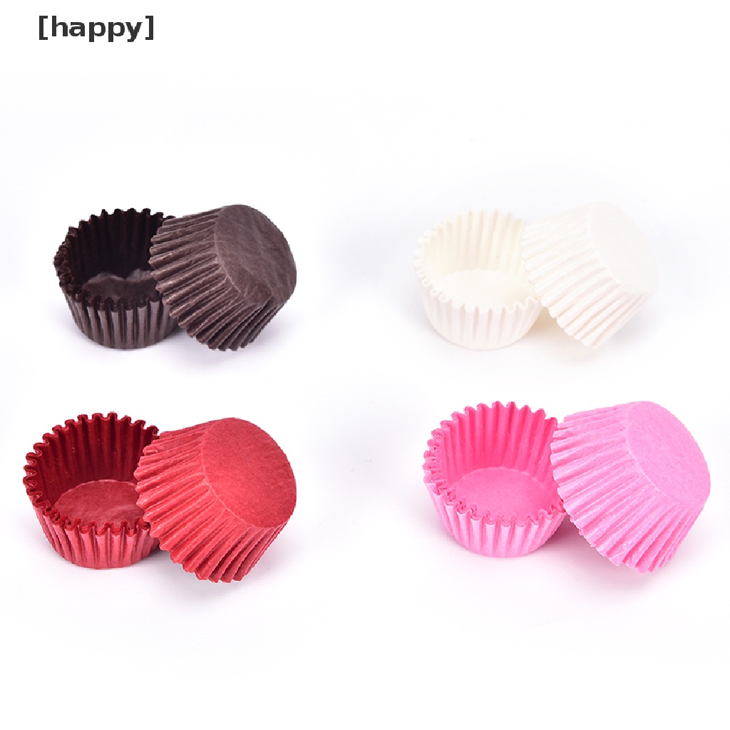 500 Pcs Kertas Chocalate Mini Warna Solid Untuk Baking Cupcake Muffin