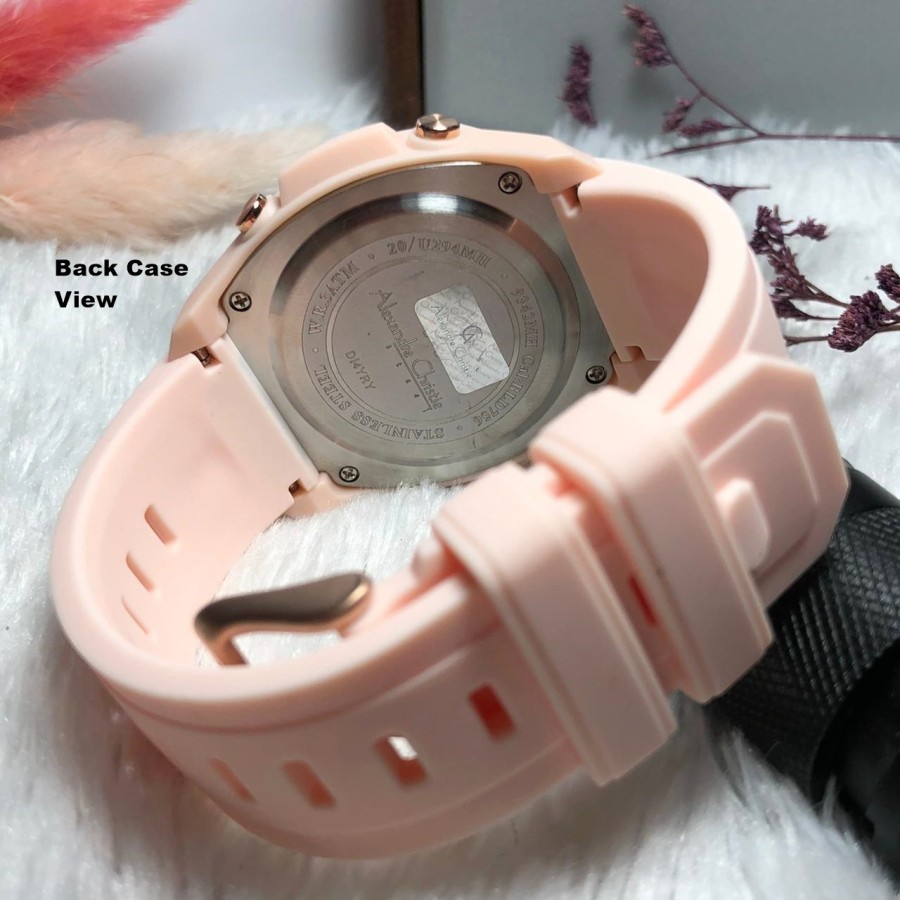 ORIGINAL Jam Tangan Wanita Alexandre Christie AC 9342 / AC9342 / 9342 Garansi Resmi 1 Tahun. Rubber