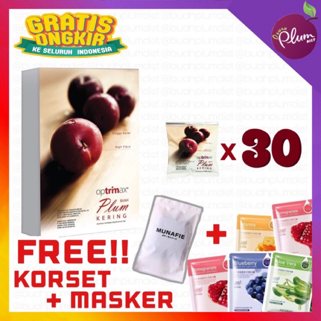 Buah Plum Delite Diet Detox Kurus Slim BPOM Optrimax Herbal Original Aman Healthy Fruit Optimax