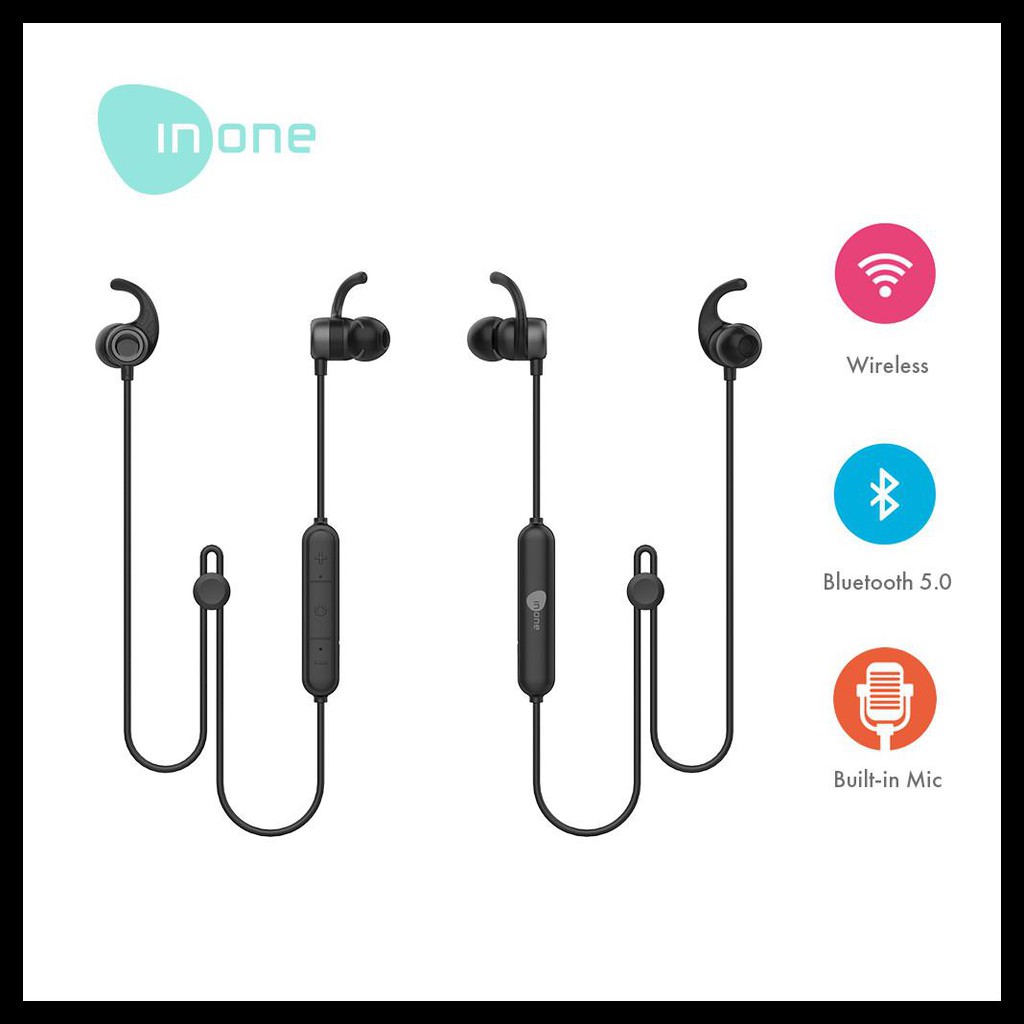 BAYAR DITEMPAT Inone Magnet Wireless Bluetooth Sports In-Ear Earphone Earbud BERGARANSI
