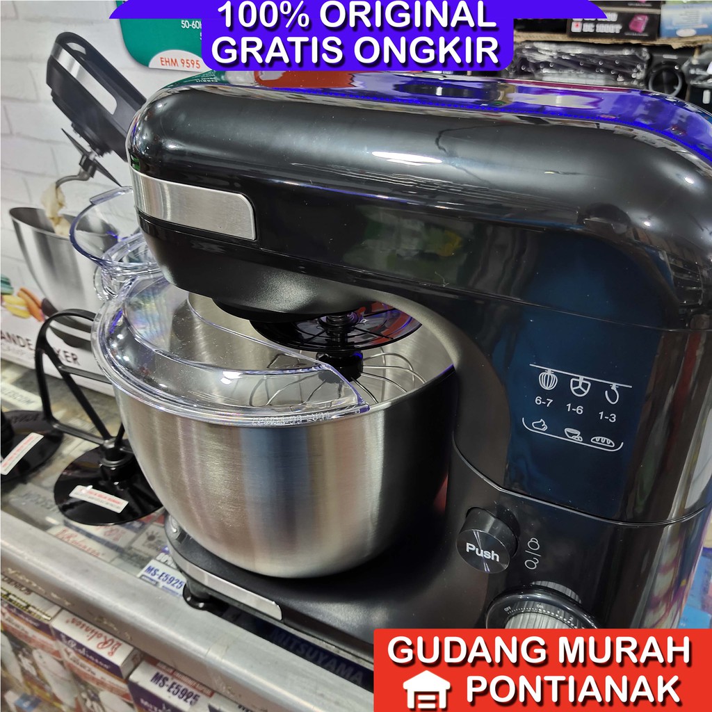 Mixer TURBO Grande EHM 9595 Jumbo size 5 Liter Pengaduk pencampur adonan kue kuat