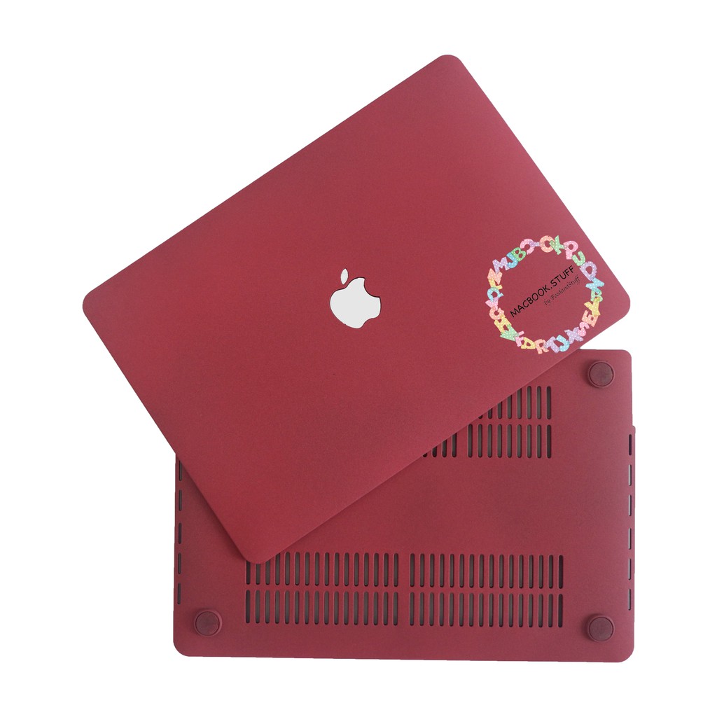 MACBOOK Case SAND REDWINE NEW AIR PRO RETINA 11 12 13 14 15 16 INCH NON /  WITH CD ROOM / TOUCHBAR / TOUCH ID / M1 2020 2021 2022