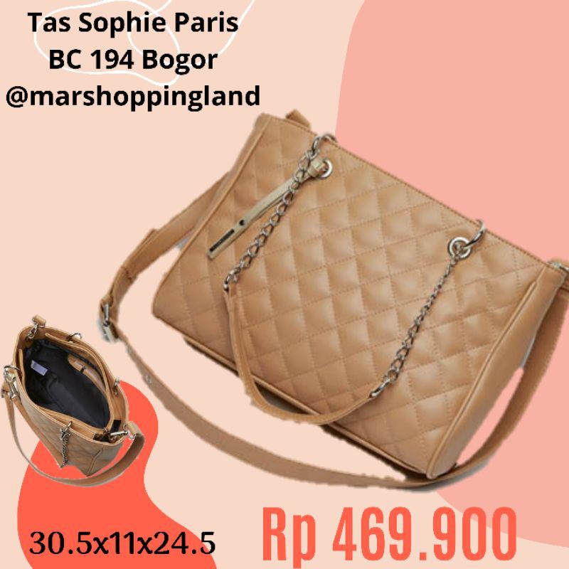 TAS CANGKLONG WANITA SOPHIE PARIS MEWAH LISYE BROWN T7118B7