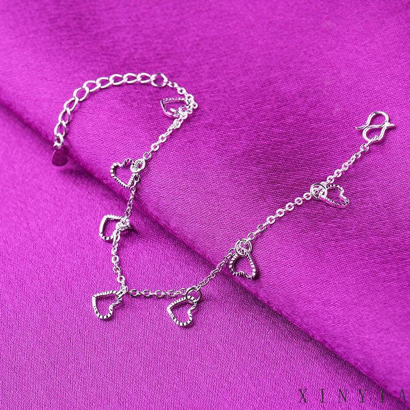 Gelang Rantai Bahan 925 Silver Untuk Wanita XIA.ID