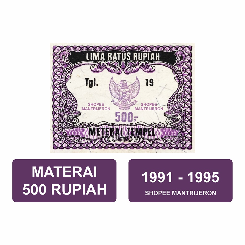 

Materai 500 Tahun 1991-1995 Meterai Tempel Lima Ratus Rupiah Lama Kuno Jadul Asli Original Kantor Pos