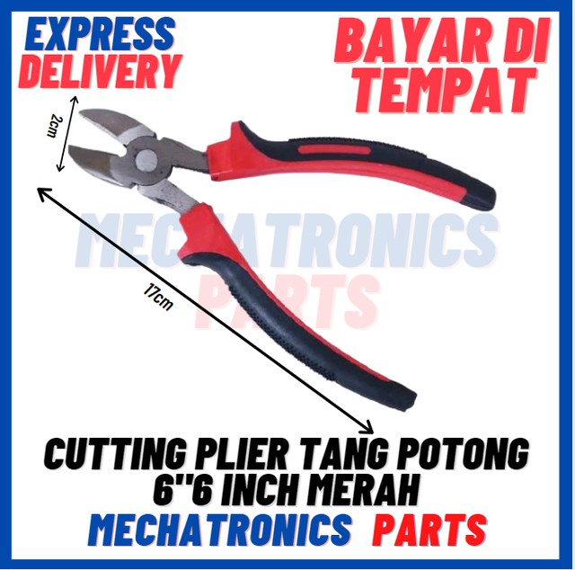 [DEV-9278] CUTTING PLIER TANG POTONG 6&quot;6 INCH MERAH