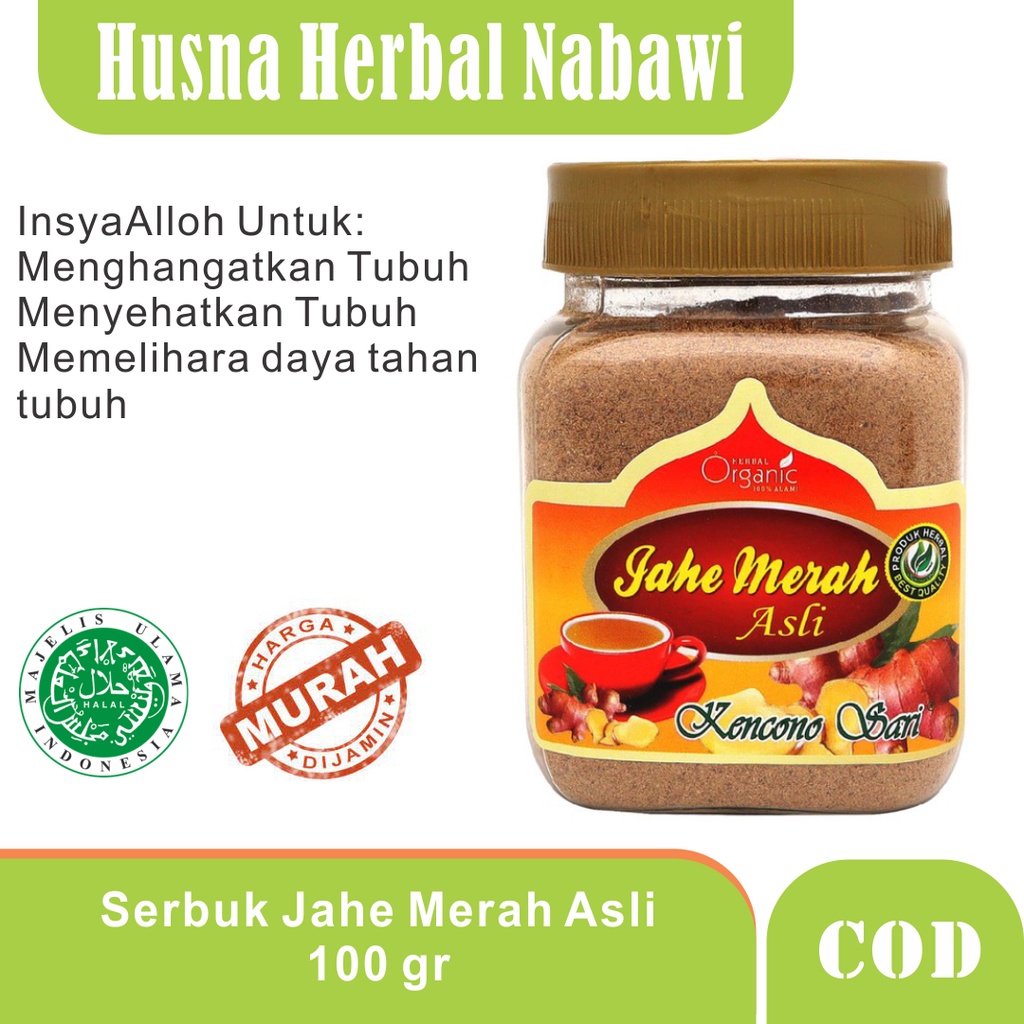 

PROMO Jahe Merah Asli Kencono Sari Husna Herbal Nabawi