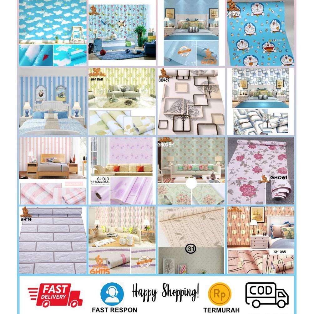Wallpaper Dinding Kamar Tidur Anak Stiker Dinding 45 cm X 10 meter Wallpaper Stiker Aesthetic