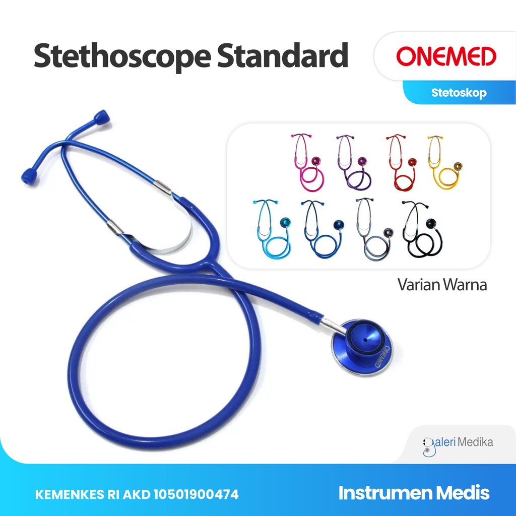 OneMed Standard Stetoskop Dewasa Untuk Perawat Dokter Mahasiswa Kedokteran