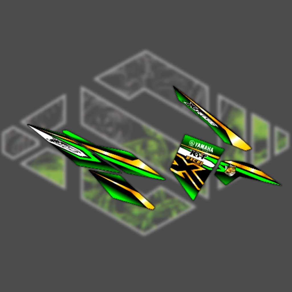 Stiker Motor List Striping Variasi X-Ride 115 / Striping Variasi Decal X-Ride