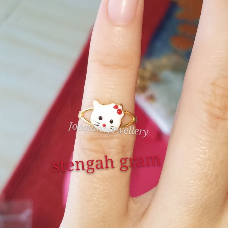 Cincin emaa muda anak stengah gram