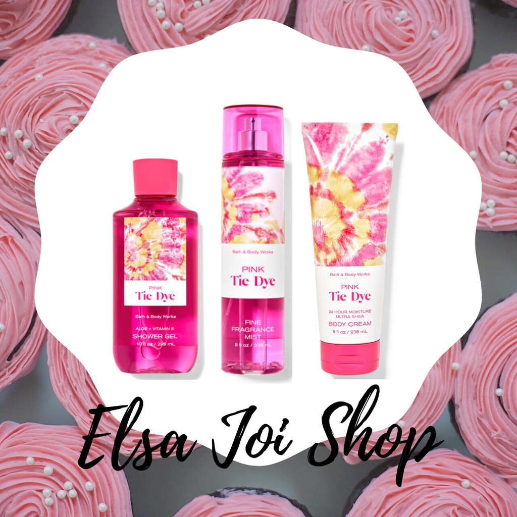 BBW Bath &amp; Body Works Pink Tie Dye - SERIES