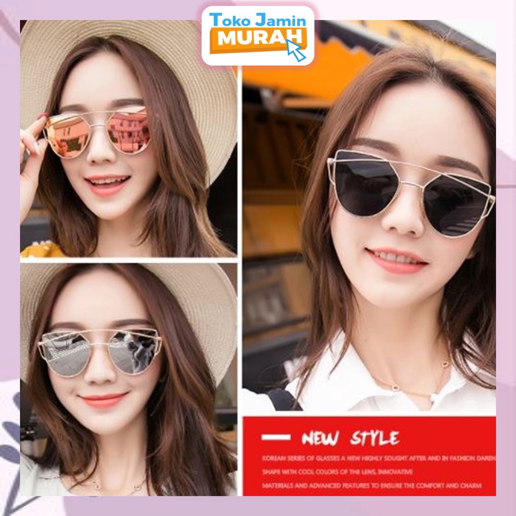 TJM VZ012 Kacamata Fashion Keren Fashion Unisex Sunglasses Lensa Spectacles Style Korea Import