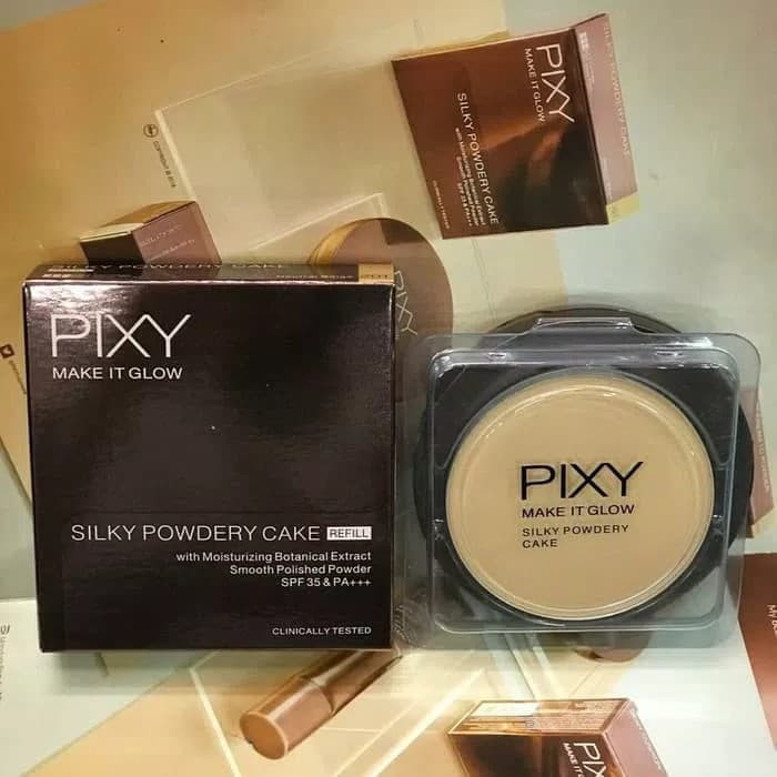 (REFILL) PIXY MAKE IT GLOW SILKY POWDERY CAKE