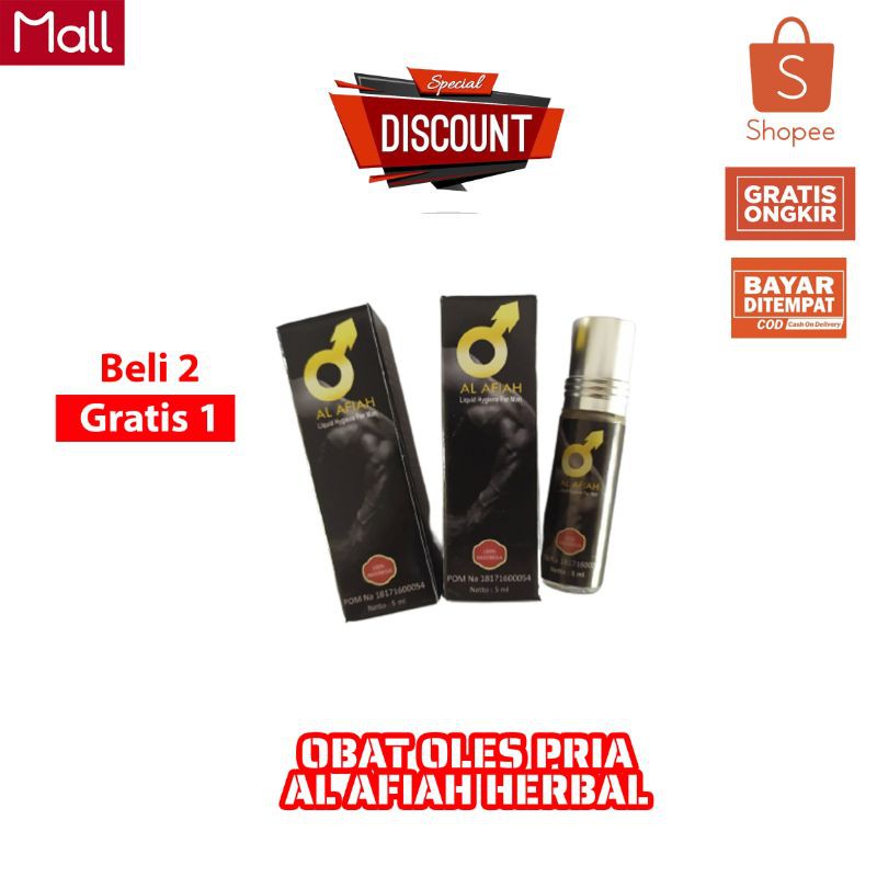 OBAT OLES PRIA AL AFIAH HERBAL OBAT PRIA KUAT TAHAN LAMA RESMI BPOM