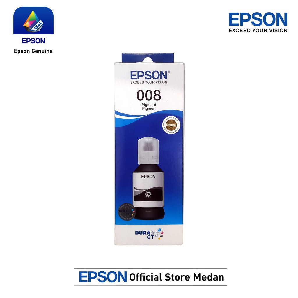 Tinta Botol Epson T008 008 L15150 L15160 L15180 L6550 L6580 PIGMENT ORIGINAL