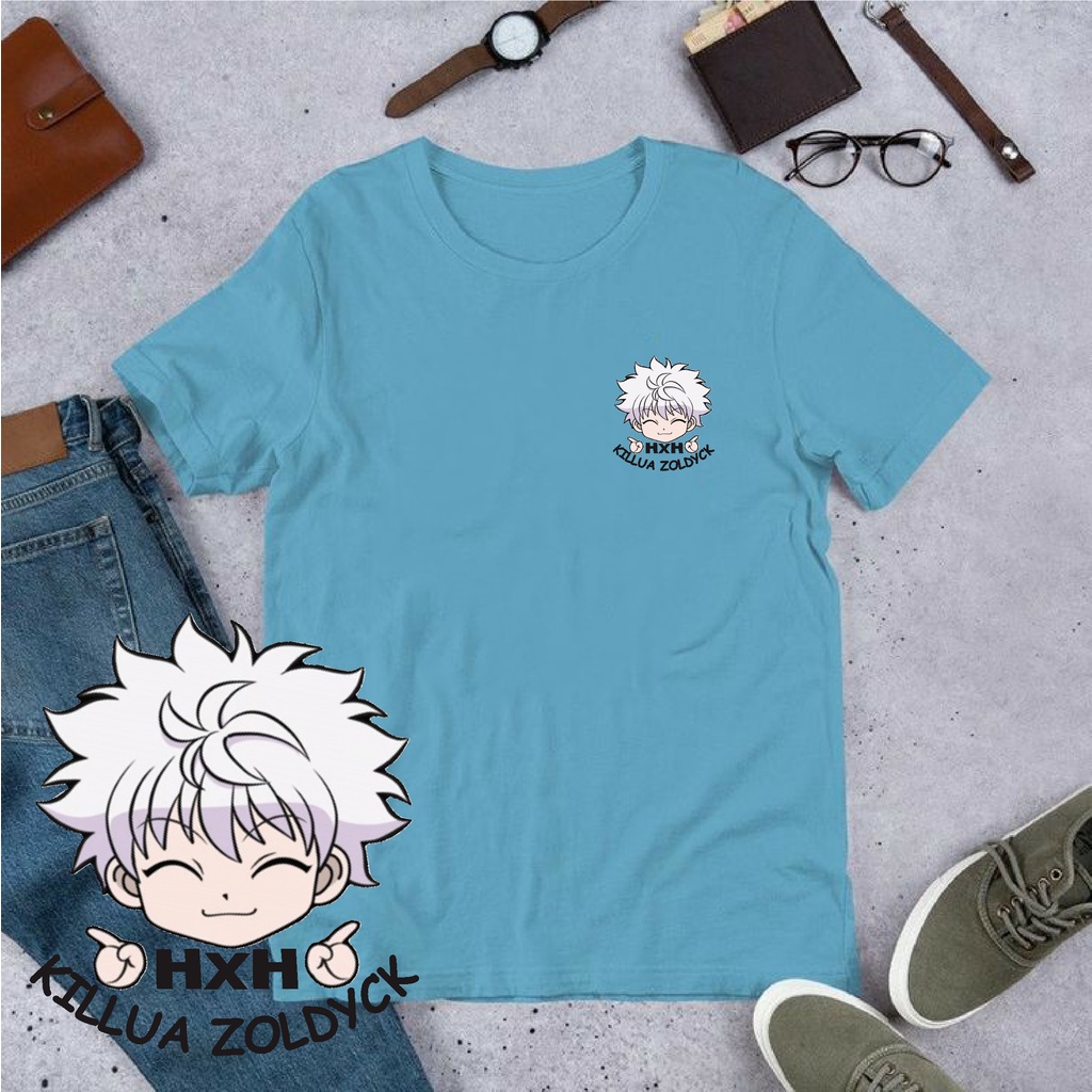 TSHIRT KILLUA CHIBI / BAJU KILLUA CHIBI / BAJU HXH / TSHIRT ANIME / BISA COD