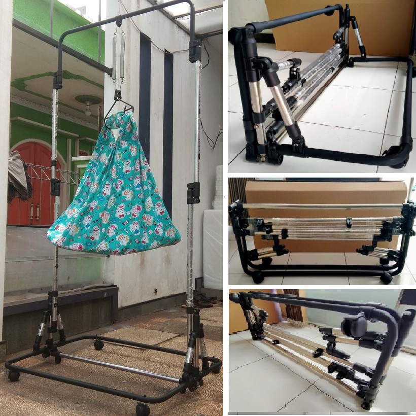 Tiang Ayunan Bayi Model Lipat Praktis