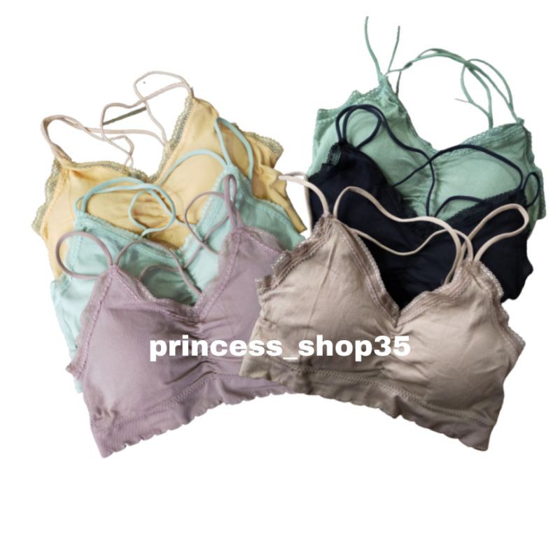 Bra Tanpa Kawat/Bralette/ Bh Kemben Variasi Renda/TR