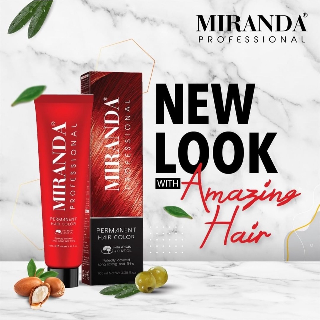 MIRANDA PROFESSIONAL SEMIR RAMBUT 100ML PERMANENT HAIR COLOR