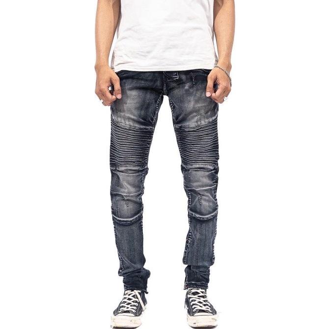 A1 BIKER - ASPHALT GREY - CELANA JEANS FDCBF54664