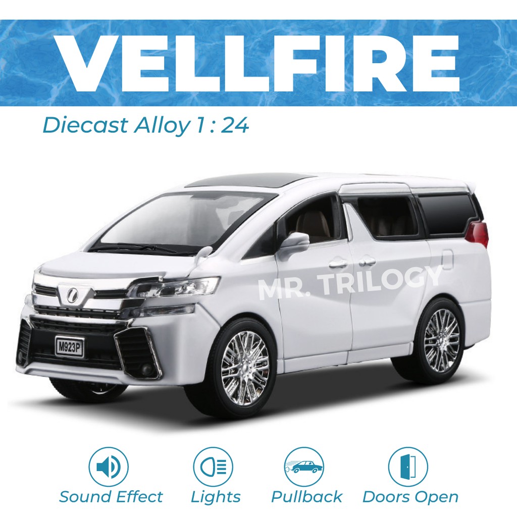 DIECAST MOBIL / MINIATUR MOBIL VELLFIRE 1:24 | KADO / PAJANGAN MOBIL DIE CAST NOT ALPHARD