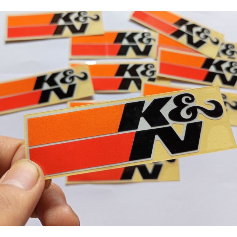 Sticker Stiker Motor K&amp;N KN Cutting