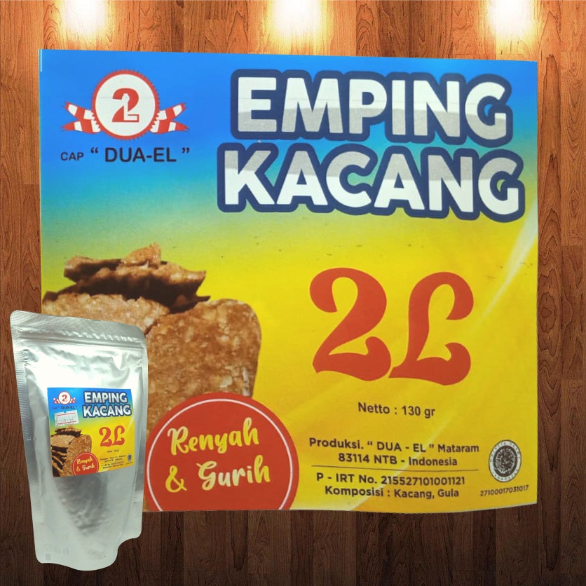 Emping Kacang DUA-EL Renyah &amp; Gurih - 130Gram