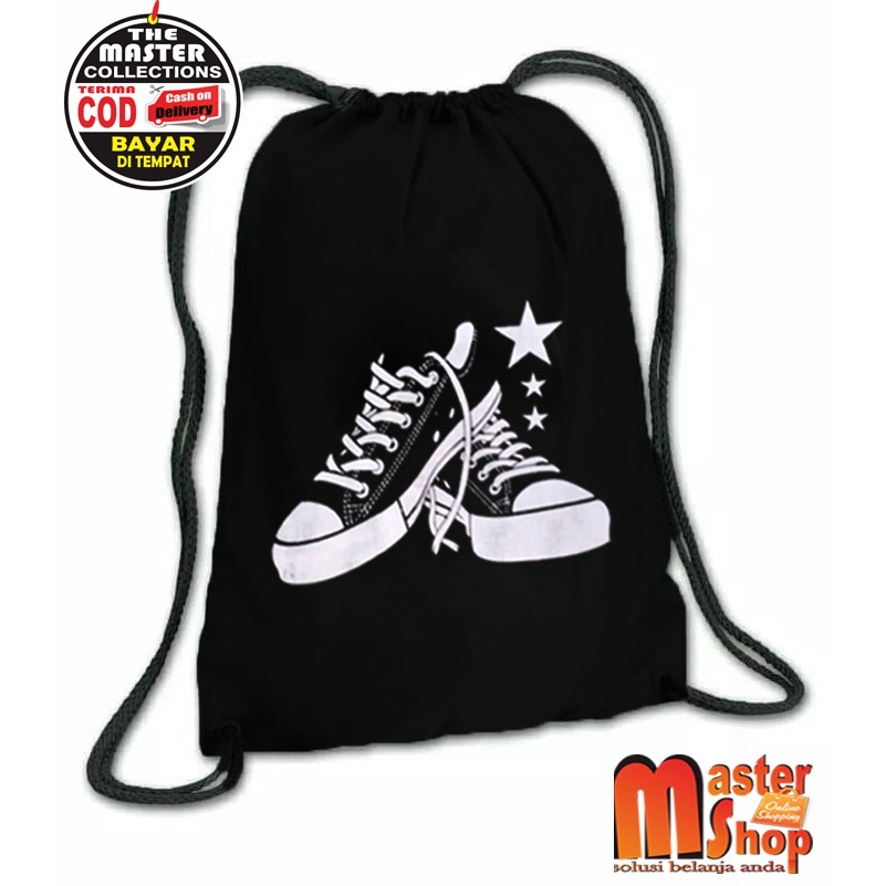 Tas Serut Sepatu / Drawstring / Tas Tali / Tas Stringbag Gym Olahraga ( MURAH BISA COD )