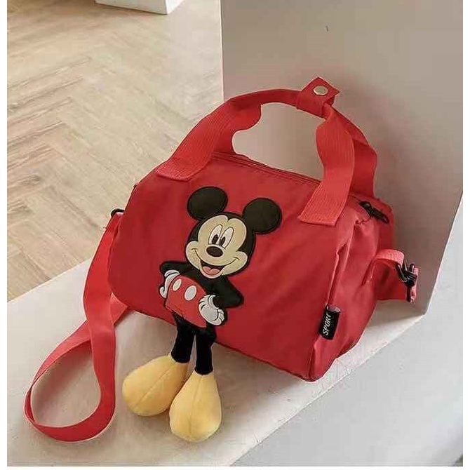 ZC 2442 RISCE TAS HAND BAG MICKEY MOUSE BLACK IMPORT WANITA CEWEK PEREMPUAN JAKARTA BATAM