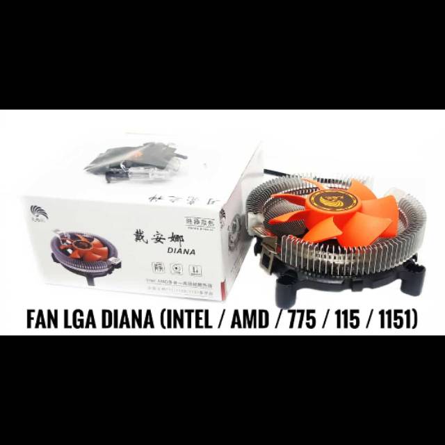 Fan Processor DIANA COMBO INTEL & AMD - Kipas Processor AMD Intel combo CPU Cooler
