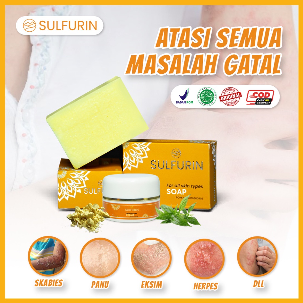 SULFURIN OBAT GATAL KULIT SELANGKANGAN MENAHUN Ruam Biang Keringat HERBAL ALAMI ORIGINAL BPOM