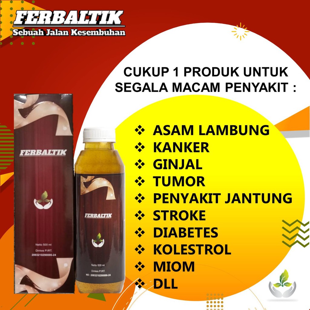 

Ferbaltik 500ml - solusi segala macam penyakit