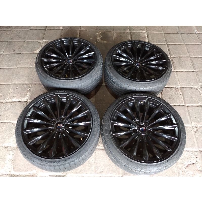 VELG SEKEN BEKAS COPOTAN MOBIL BMW RING 18 LEBAR 8,5 & 9,5 PCD 5X120 ET 25 + BAN ACCELERA PHI 215 40