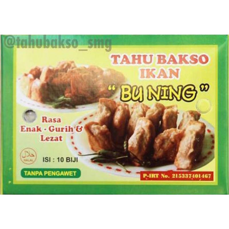 

Tahu bakso Ikan Bu Ning Semarang - Oleh- oleh Khas Semarang - Tahu Baxo vacum Bu Pudji