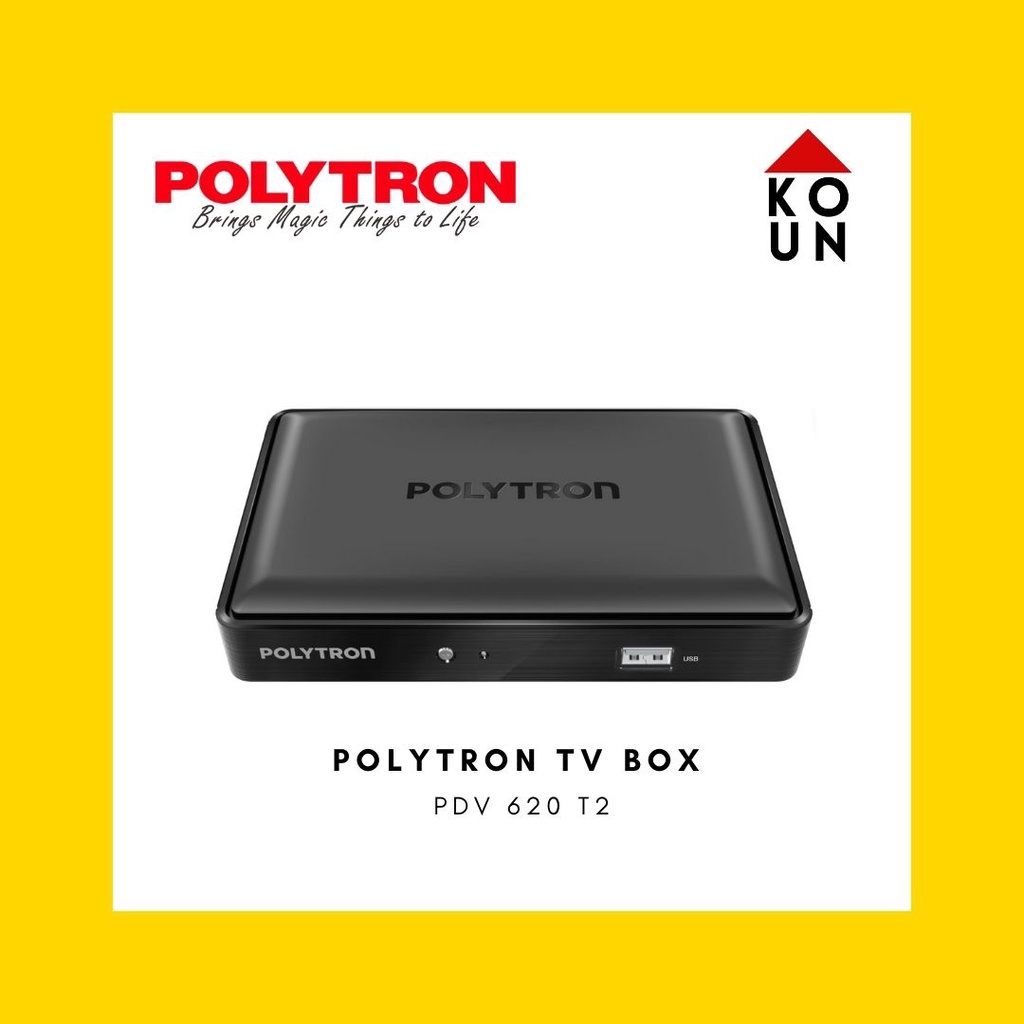 Jual DVB T2 Set Top Box Polytron PDV 620T2 (DIJAMIN 100 ORI