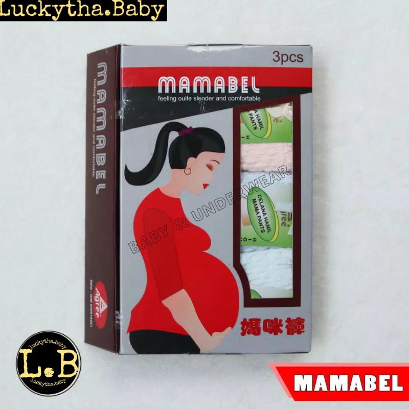 CD ibu hamil mamabel coklat elastis / celana dalam hamil mamabel