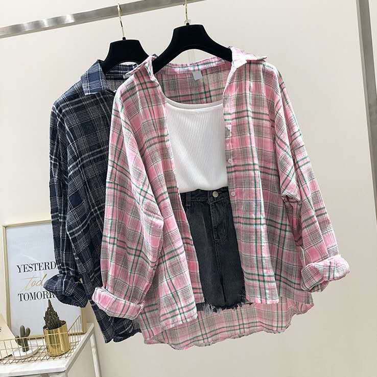 GUILEN OVERSIZE SHIRT/KEMEJA KOTAK BAHAN KATUN-5