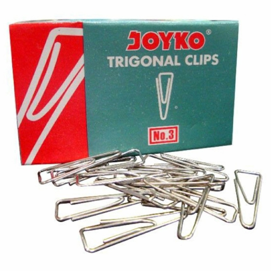 JOYKO TRIGONAL CLIP NO 3 PAPER CLIP KLIP KERTAS PENJEPIT KERTAS