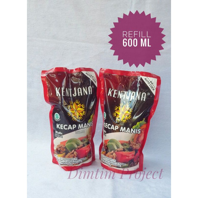 

Kecap Kentjana Refill 600 ml