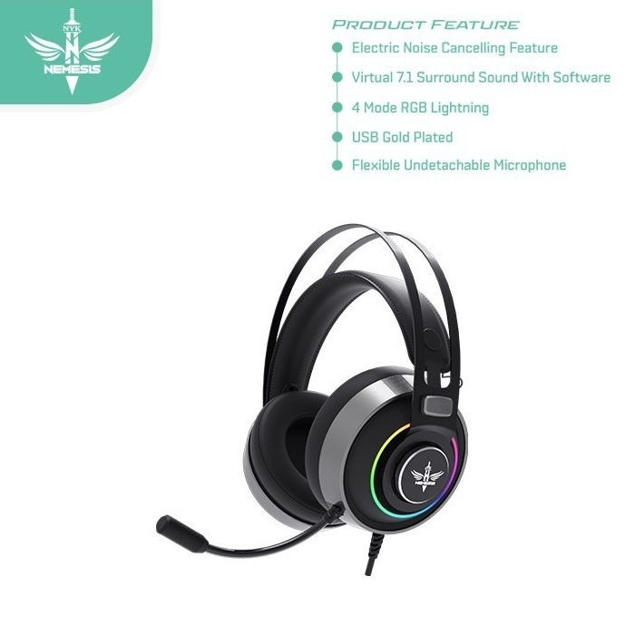 Headset Gaming NYK Nemesis Akkadia HS-E12 USB 7.1