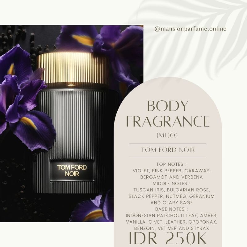 MANSION Parfum Premium , Tom Ford Noir