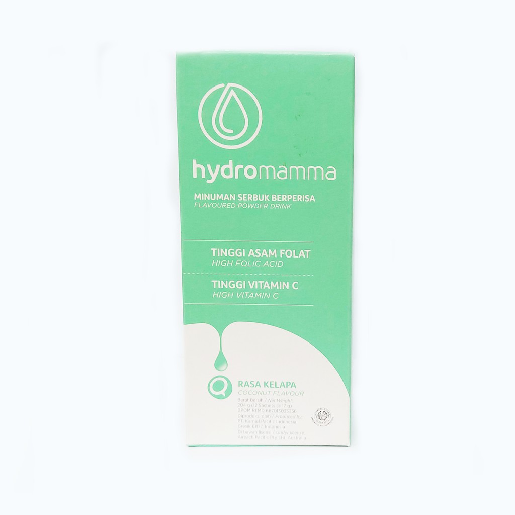 1 BOX Hydromamma COCONUT Folic Acid Vitamin C Hydromama Hydro Mamma Mama Hamil Promil Menyusui ASI