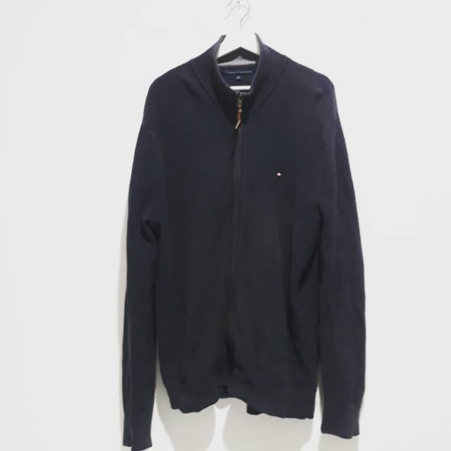 Tommy Hilfiger Jacket Zip Navy Vintage / Secondhand