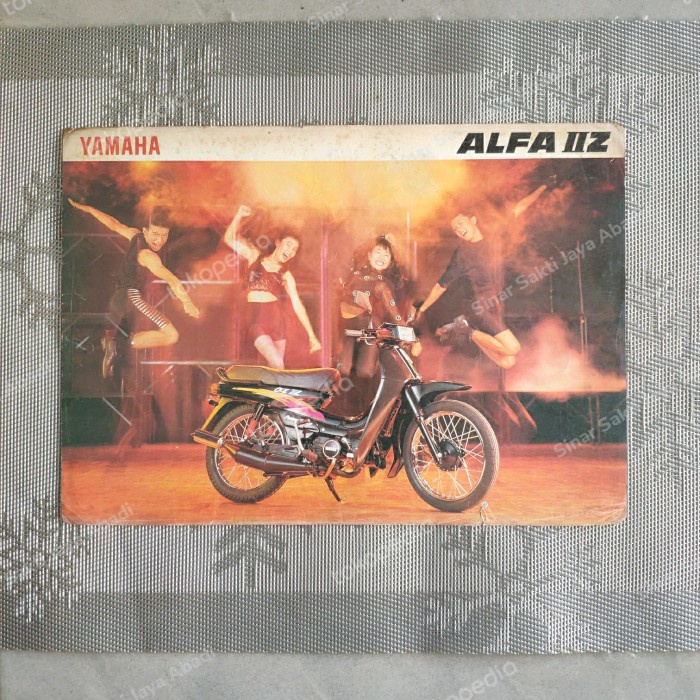 (100% ORIGINAL) Brosur Yamaha Alfa II Z Bagus